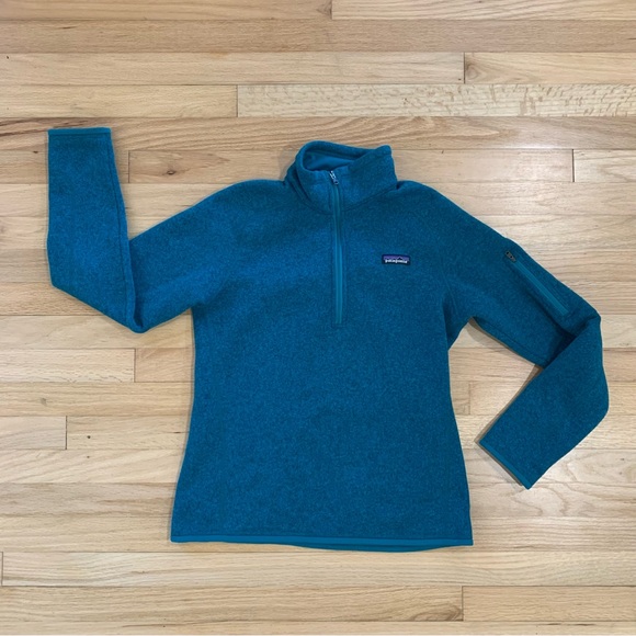 Patagonia Women’s Better Sweater Worn Wear Quarter Zip Size Medium - Picture 2 of 11
